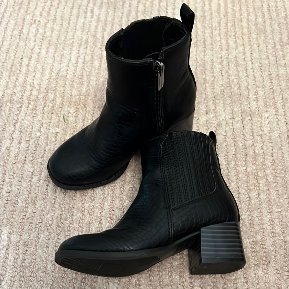 Vince Camuto Black Suede Chelsea Boots